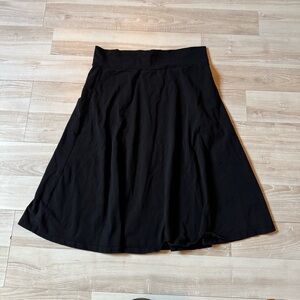 Jersey Knee Length Circle Skirt